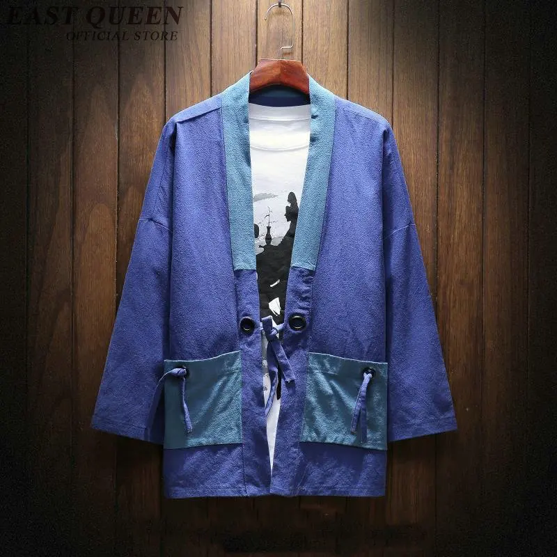 

Traditional chinese clothing for men male Chinese mandarin collar shirt blouse wushu kung fu outfit China shirt tops KK2308