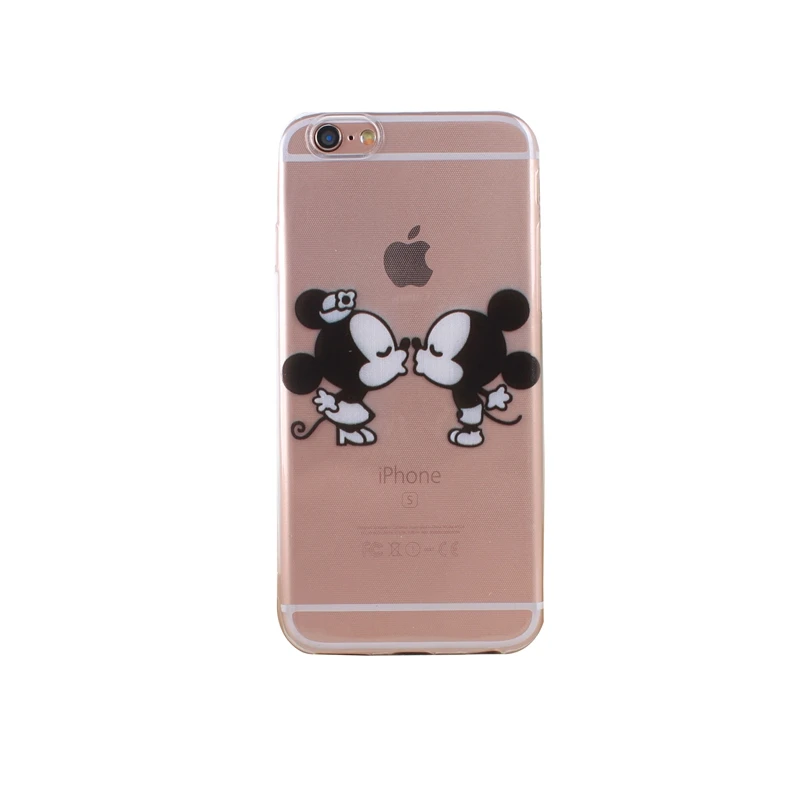 Светло-фиолетовый Чехол для телефона, чехол для iPhone 6, 6s, 7, 8 Plus, X, 10, XS, милый мультяшный цветок, любовь, сердце, стежок, мягкий ТПУ чехол для iPhone 6, 5, 5S, SE - Цвет: Светло-фиолетовый