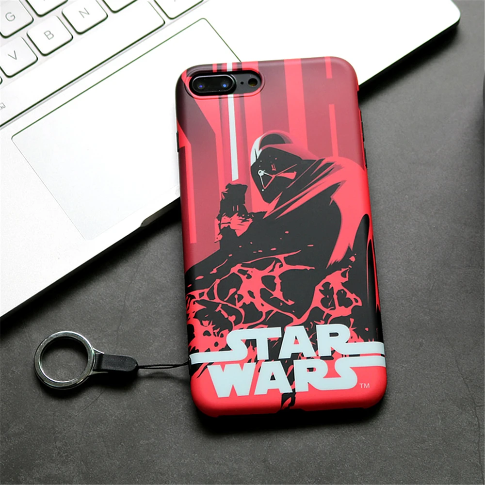 Чехлы для iphone 7 Популярные Звездные войны Темный воин шаблон телефона чехол 6 S 8 Plus