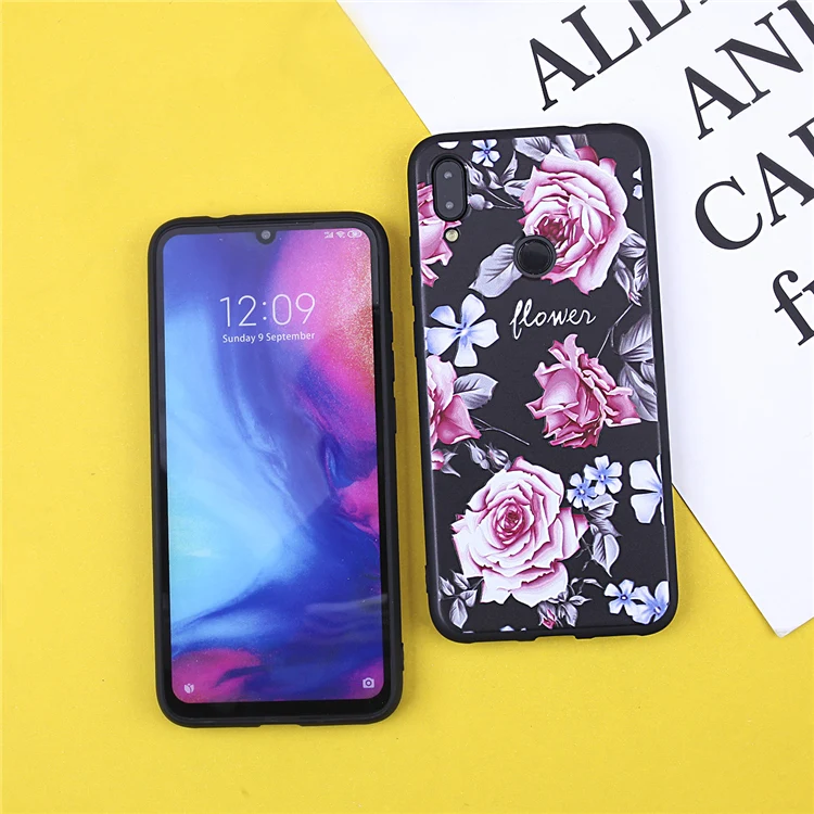 Phone Case for Redmi Note 7 Pro cases For Xiaomi Mi9 Mi8 Mi6X 4x 5Plus 6A 6Pro 5 6 Matte Soft TPU Flowers Covers |