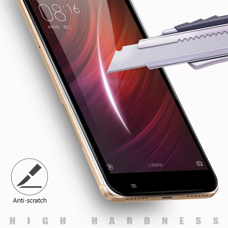 Yikola 5D полный Экран протектор для Xiaomi Redmi Note 4X холодной резные закаленное Стекло