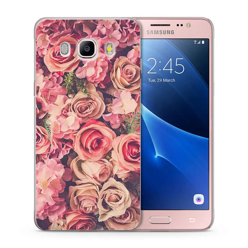 Чехол для Samsung Galaxy A3 A5 2015 2016 S3 S8 S9 Puls S7 Edge мягкий ТПУ чехол дизайн мультяшный цветок