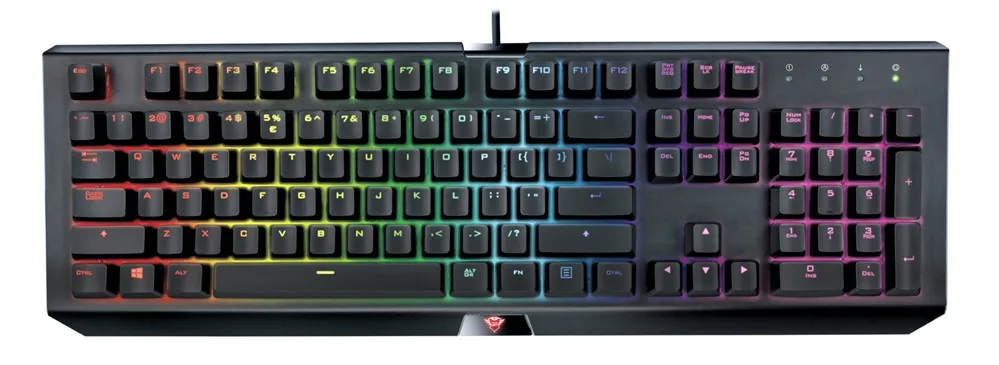Trust GXT 890 Cada проводной USB механический QWERTY RGB светодиодный черный|Клавиатуры| |