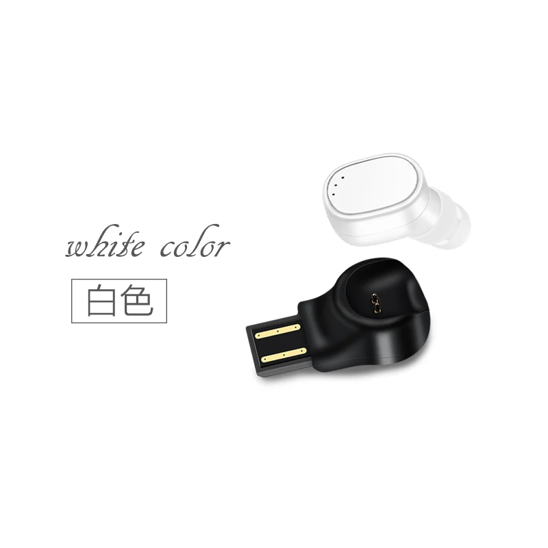 Беспроводные Bluetooth наушники Мини спортивная Гарнитура X12 наушники USB Магнитная Зарядка Наушники S530 музыкальные наушники - Цвет: White