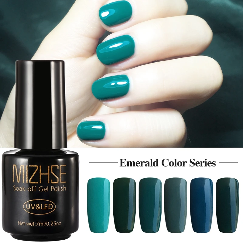set 17 MIZHSE 7 мл светлый Цветной Гель-лак набор Esmalte Гель-лак резиновая основа верхнее покрытие грунтовка Замачивание лаковый лак Быстро Сухой Гель-лак - Цвет: set 17