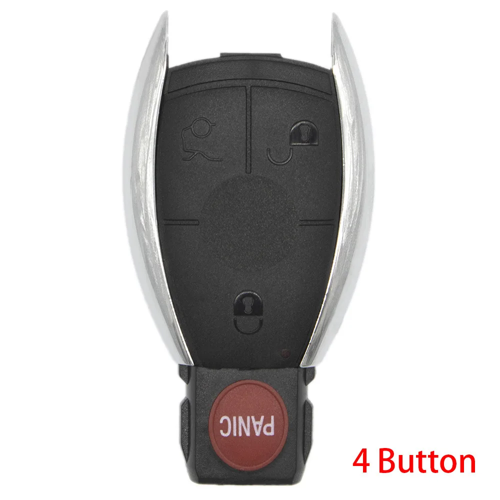 4 Button Key Shell WhatsKey 3 кнопки дистанционного ключа автомобиля оболочки Fob чехол для Mercedes для Benz CLS W204 W202 W212 W211 W203 W205 - Количество кнопок: 4 Button Key Shell