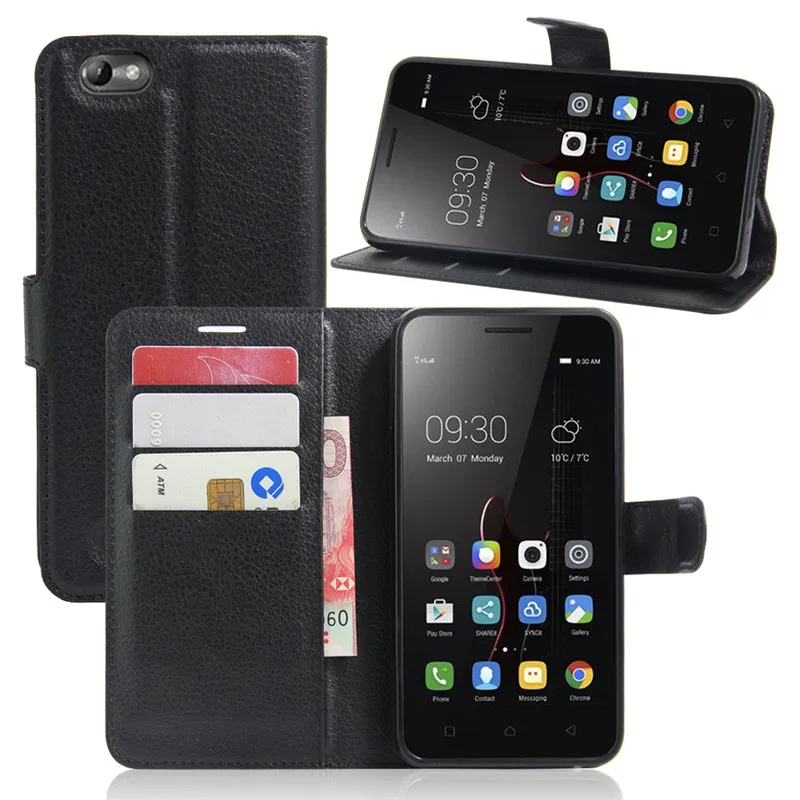 Для Lenovo A2020 Case Luxury PU Кожаный Задняя Крышка Vibe C 2020 Флип Защитная Телефон Сумка