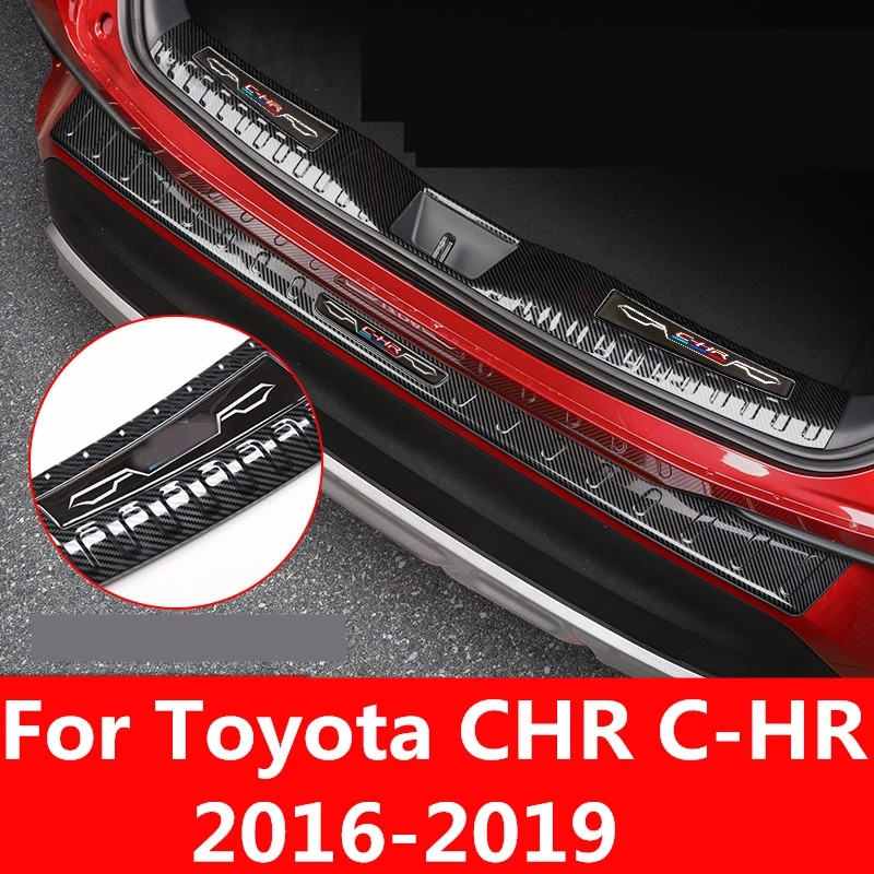 Для Toyota CHR C HR 2016 2019 задняя защитная накладка модифицированный порог багажника