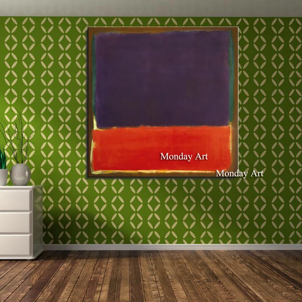 Настенная живопись абстрактная красная картина Современная маслом на холсте