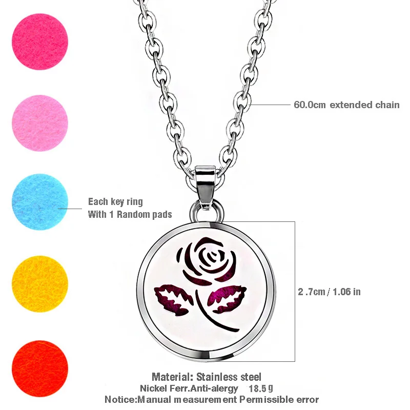 Модный хип хоп человек лицо ожерелье аромат диффузор медальон Кулон женщина