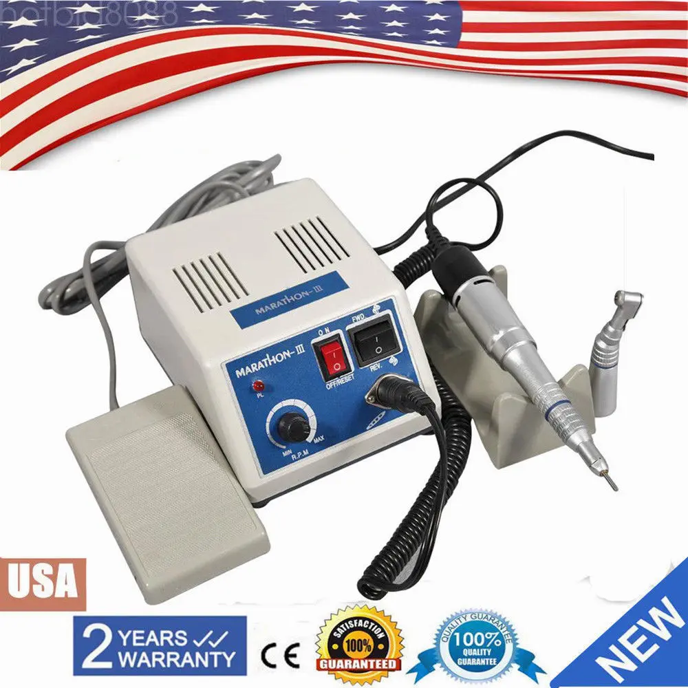 

Dental Lab Marathon Micromotor 35K RPM N10 Straight & Contra Angle Handpiece New