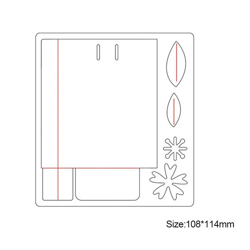YaMinSanNiO 1 шт. 108*114 мм новинка 2019 металлические резные штампы Подарочная коробка для