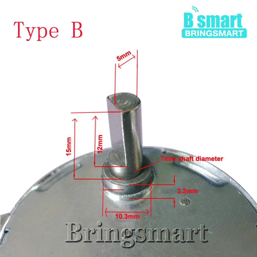 Bringsmart двигатель постоянного тока JS-50B (ы) 9 в 6 В DC микро мотор-редуктор 12 24
