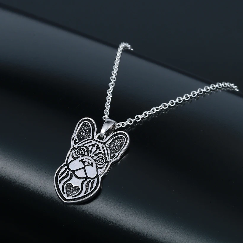 Модное ожерелье с французским бульдогом Cxwind винтажное женское животными подарок