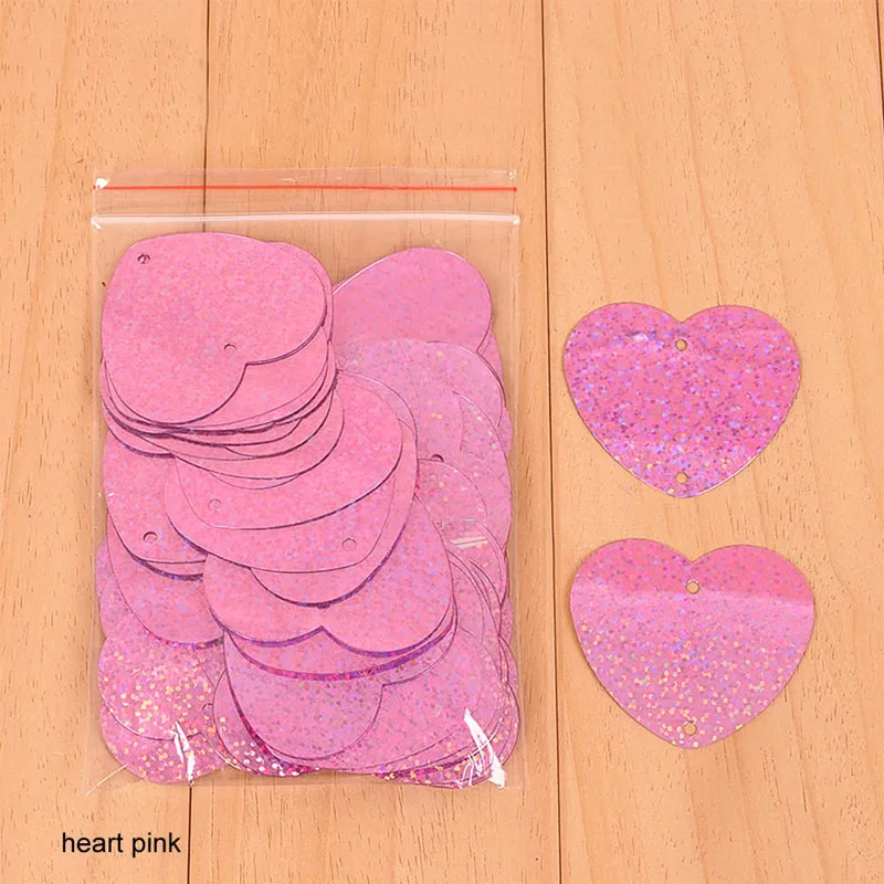 heart pink Marriage Room Balloon Accessories Decor Ribbon Rain Pendants 100 Pcs Cloth Material Star Card Wedding Supply Laser Pendant - Цвет: heart pink
