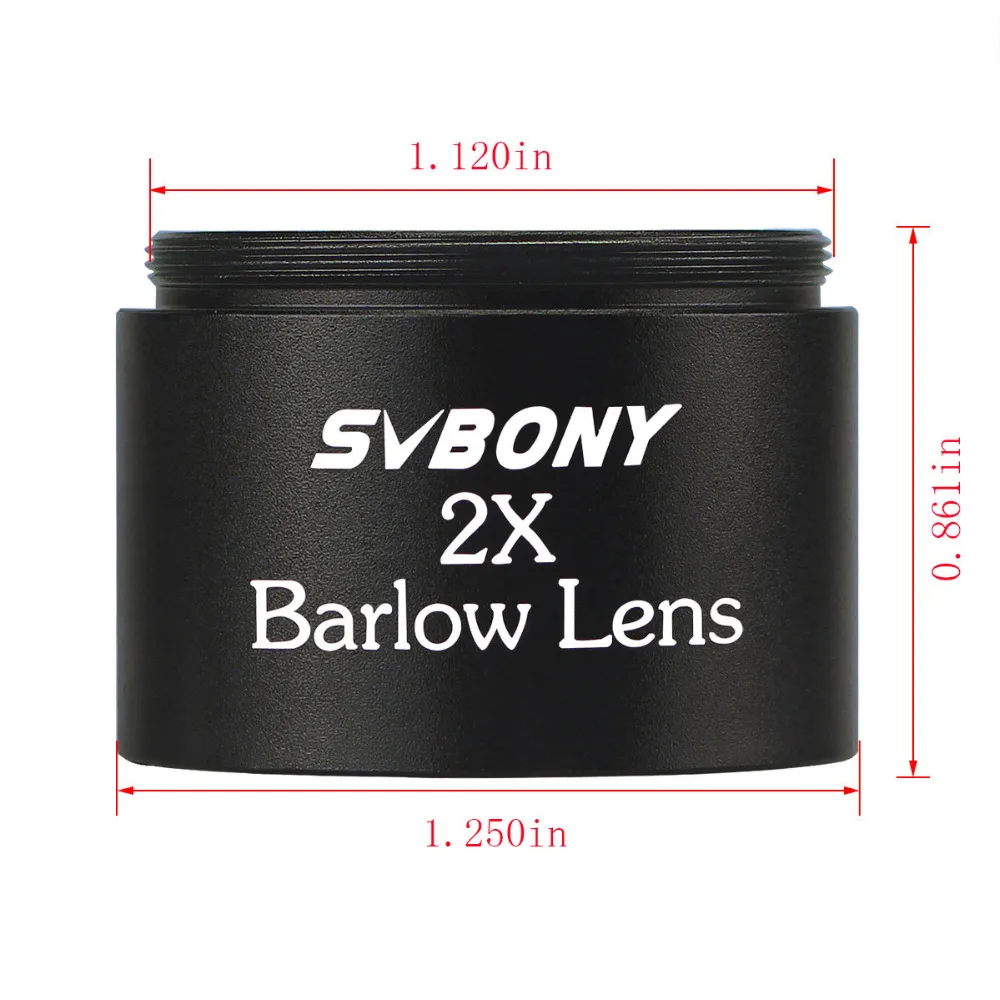 SVBONY 1 25 'ƈX линза Барлоу M28.6 * 0 6 нить для стандартного монокулярного бинокля