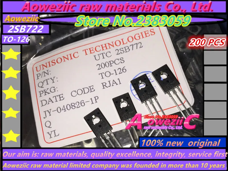 Aoweziic 100% Новый оригинальный 2SB772 B772 TO-126 посылка