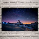 Space night tilt Matterhorn wonder zermatt Швейцария пейзаж Фотография дома гостиной украшение EX316