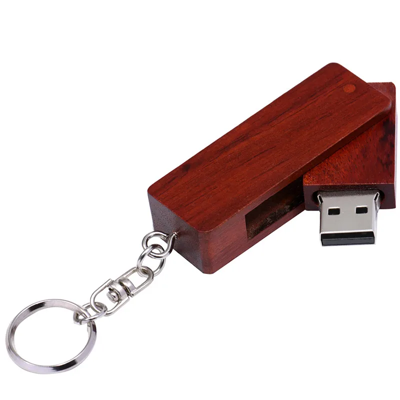 JASTER логотип клиента натуральное дерево бамбук USB флеш-накопитель деревянная Флешка 4 ГБ 8 ГБ 16 ГБ 32 ГБ маленькая swival ручка-накопитель брелок - Цвет: Red Wood