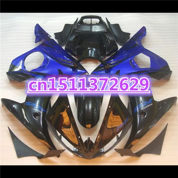 

100%Fits Fairings for YZF R6 2003 2004 2005 YZF-R6 03 04 05 blue black YZFR6 600 03-05 fairing kit YZFR6 600 03-05