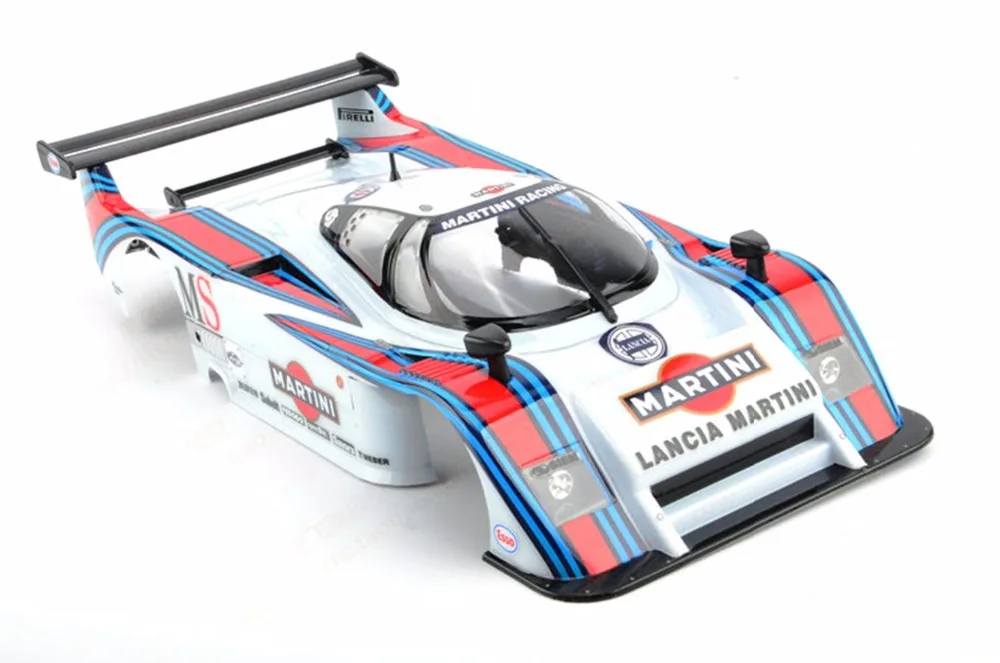 1/10 на дороге кузова 1:10 rc автомобиль Martinin Lanciai LC2 закончил PC роспись тела с наклейкой для Kyosho HPI tamiya KillerBodyr