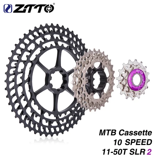 ZTTO new MTB 10 скоростей 11 50 t SLR2 Ультралегкая кассета s Freewheel CNC 454% Verhouding Mountain fiets Onderdelen