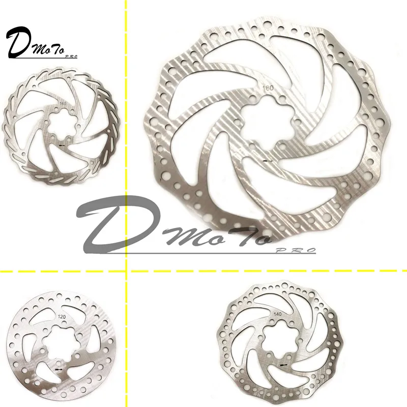 

203mm/180mm/160mm/140mm/120mm 6 Inches Stainless Steel Rotor Disc For Electric Scooter Mountain Road Cruiser Bike Bicycle parts