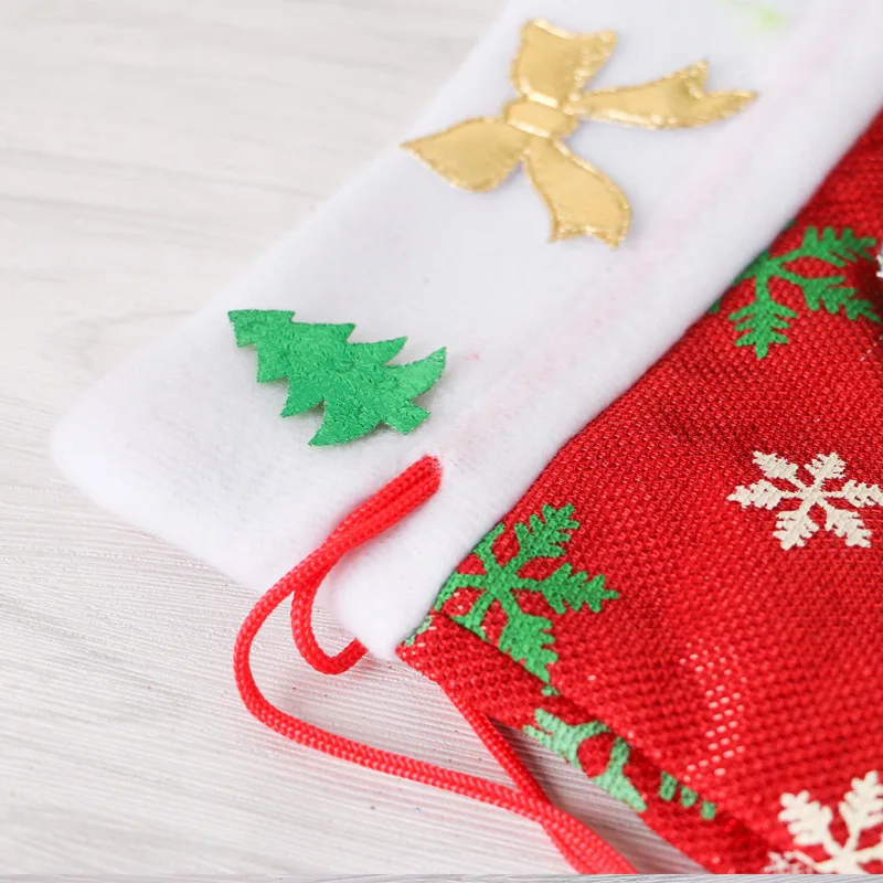 Рождественский подарок bagsChristmas украшения конфеты сумки Детская держатели