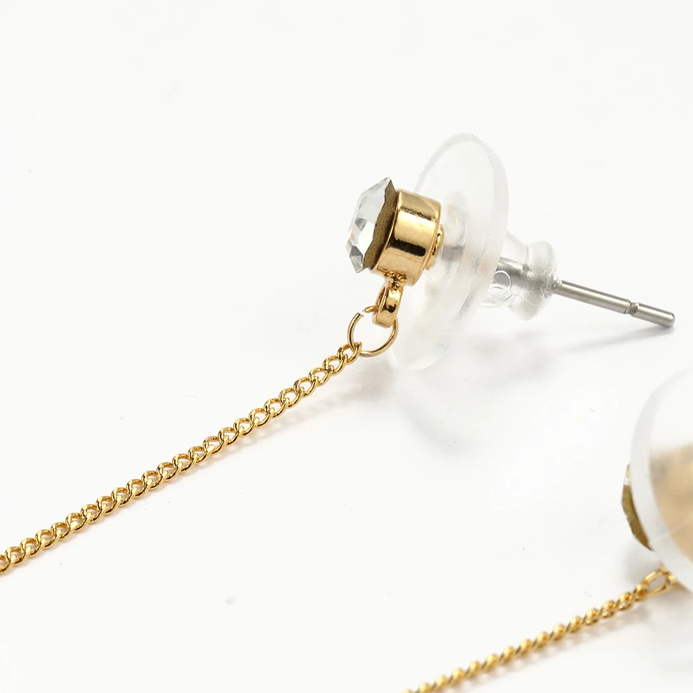 Женский Длинный цветок висячие серьги для женщин настоящий Циркон Цветочный шар