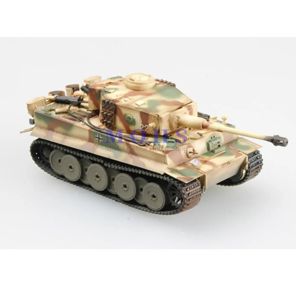 EASY MODEL 36211 1/72 Assembled Model Scale Finished Miniature Military Tank Tiger 1 (Early)-sPzAbt.508 Italy |