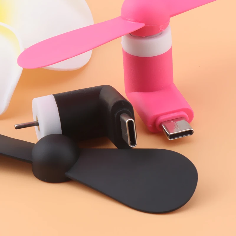 USB вентилятор Type c Micro 8 Pin Гибкий мини мобильный телефон вентиляторы для Samsung Xiaomi