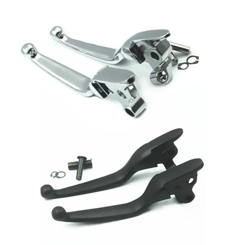 

Pair Chrome Clutch Brake Levers Motorcycle For Harley Road King Road Glide FLTR Touring 2008-2013 FLHR FLHR 2014-up