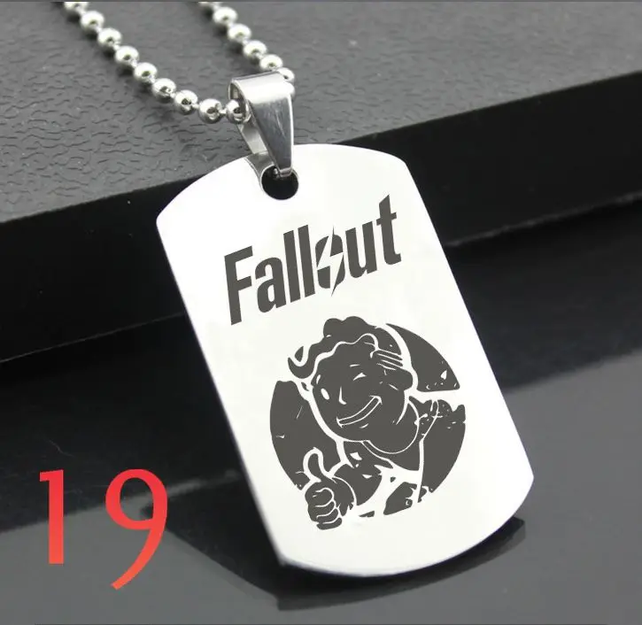 Идеальный JL Fallout западный стиль армейская карточка персонализированные Diy буквы кулон сталь ожерелье персонализированные подарки FSYX01