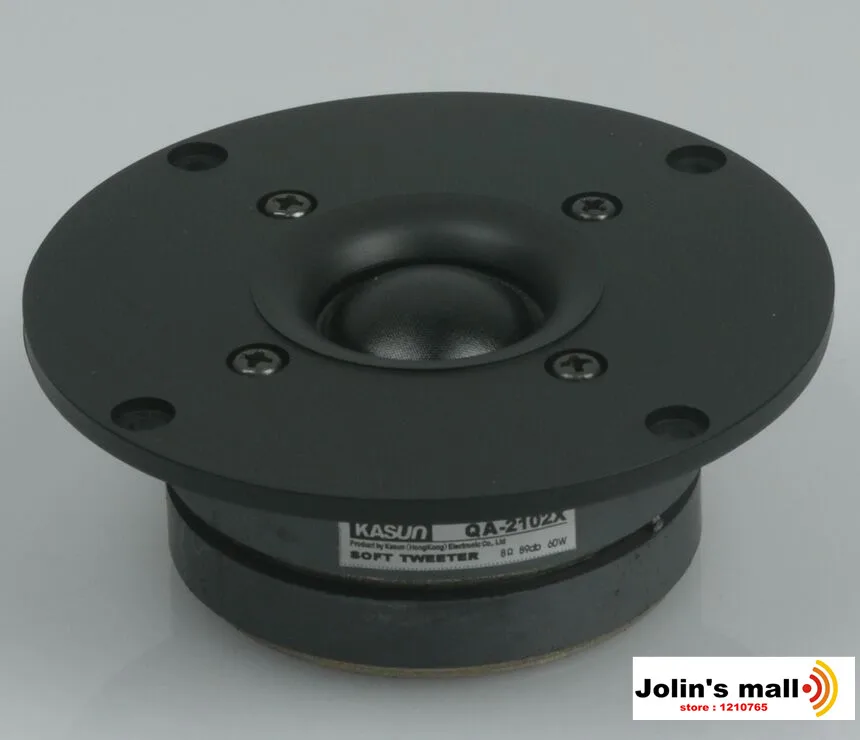 Kasun QA-2102X 4 inch high performance 4'' HiFi silk dome double magnetic tweeter 1600Hz-20KHz 8ohm 60W 2pcs/lot | Электроника