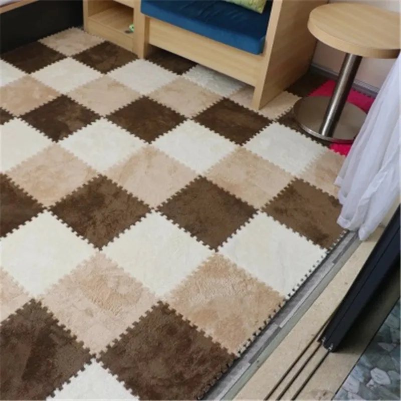 Коврик пазл детский игровой коврик поролоновый EVA ковер мозаичный пол замшевый