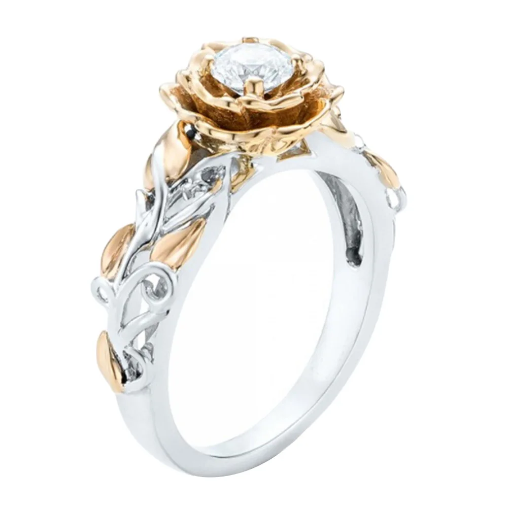 New Arrival Flower CZ Rings Bridal Engagement Ring For Women Girl Fashion Jewelry Gift | Украшения и аксессуары