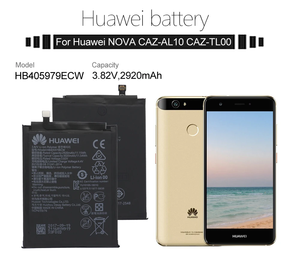 Hua Wei аккумулятор для телефона HB405979ECW для huawei Nova/Enjoy 6 S/Honor 6A 6C 8A/7A Pro/Y5/Y6 Pro/P9 Lite Mini