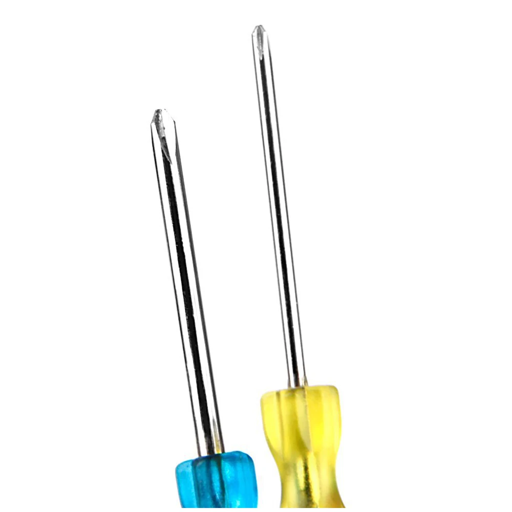 2 инструмента отвертка Tri Wing Phillips для системы Wii DS желтый + синий|phillips screwdriver|tools