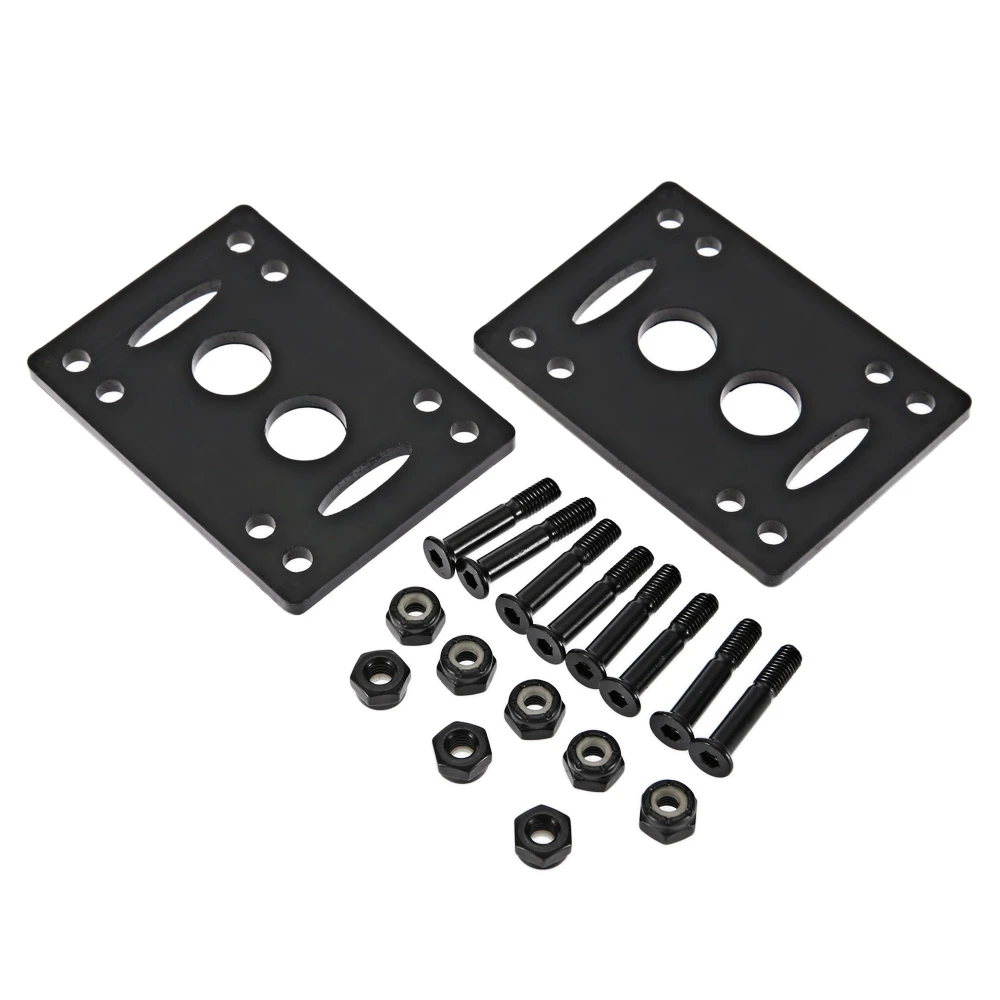 

New Arrival 2pcs / Set Skateboard Truck with Skate Wheel Riser Pad Bearing Hardware Accessory Installing Tool for Skateboard fro