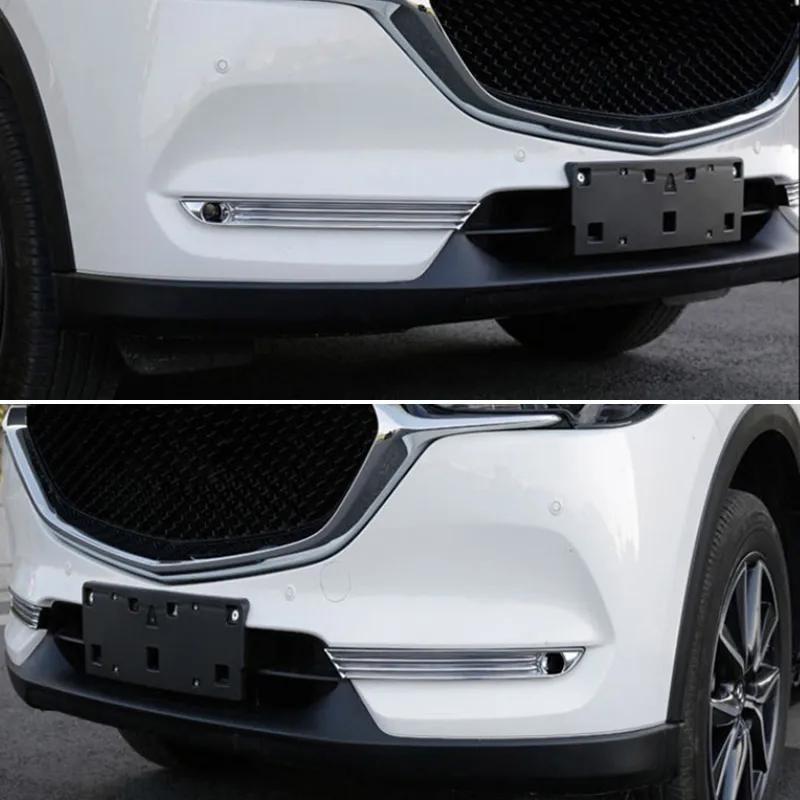 Vtear для мазда сх5 CX-5 аксессуары для передних и задних противотуманных фар крышка рамка отделка ABS хром Внешнее украшение автомобиля Стайлинг,автотовары
