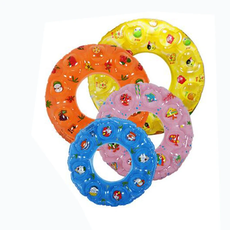 Двойное толстое Кристальное надувное кольцо для плавания детское плавающее