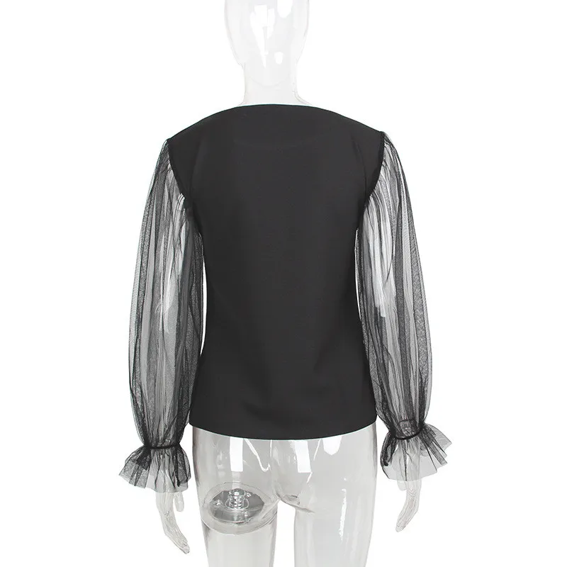 Лоскутное Для женщин Твердые Рубашки Блузка Повседневное новые летние круглым