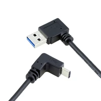 100cm usb 3 1 usb c up down angled to 90 degree left angled a male data cable for laptop tablet phone