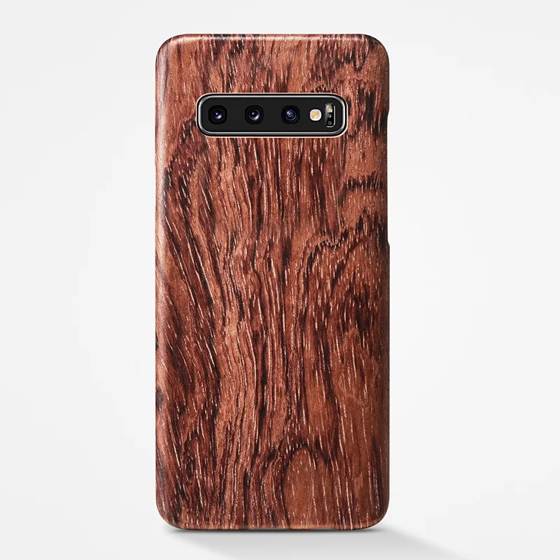 S10Plus Rosewood Натуральный Деревянный чехол для телефона для samsung S10, S10 Plus, S10plus, S10 Lite, чехол, орех/палисандр/Черный лед, дерево(настоящее дерево - Цвет: S10Plus Rosewood