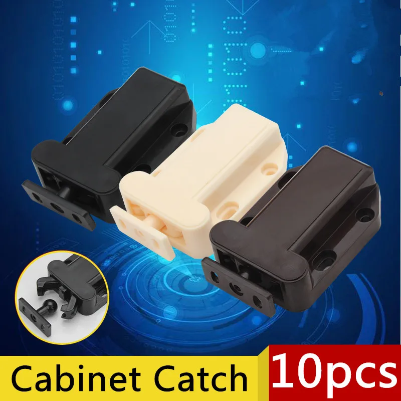 

10pcs 56x40mm Beetles Shape Cabinet Door Catch Push To Open Drawer Kitchen Cupboard Door Touch Latch of Various Color Release AB