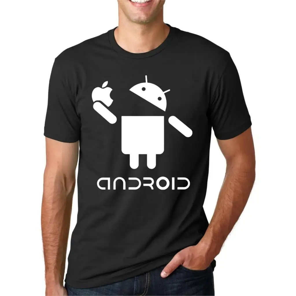 Мужская футболка в стиле хип-хоп с коротким рукавом и принтом виде букв на Android 2019