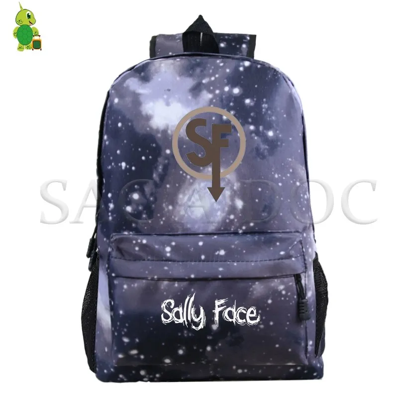 12 Sally Face Mochila рюкзак с рисунком галактики пространства для подростков, школьные сумки для женщин и мужчин, рюкзак для ноутбука, рюкзак для путешествий, детские сумки для книг - Цвет: 12