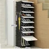Белый Мебель для обуви шкаф для обуви стеллажи для хранения большой емкости домашний большой Органайзер съемное хранение обуви для дома гостиной - Цвет: Белый