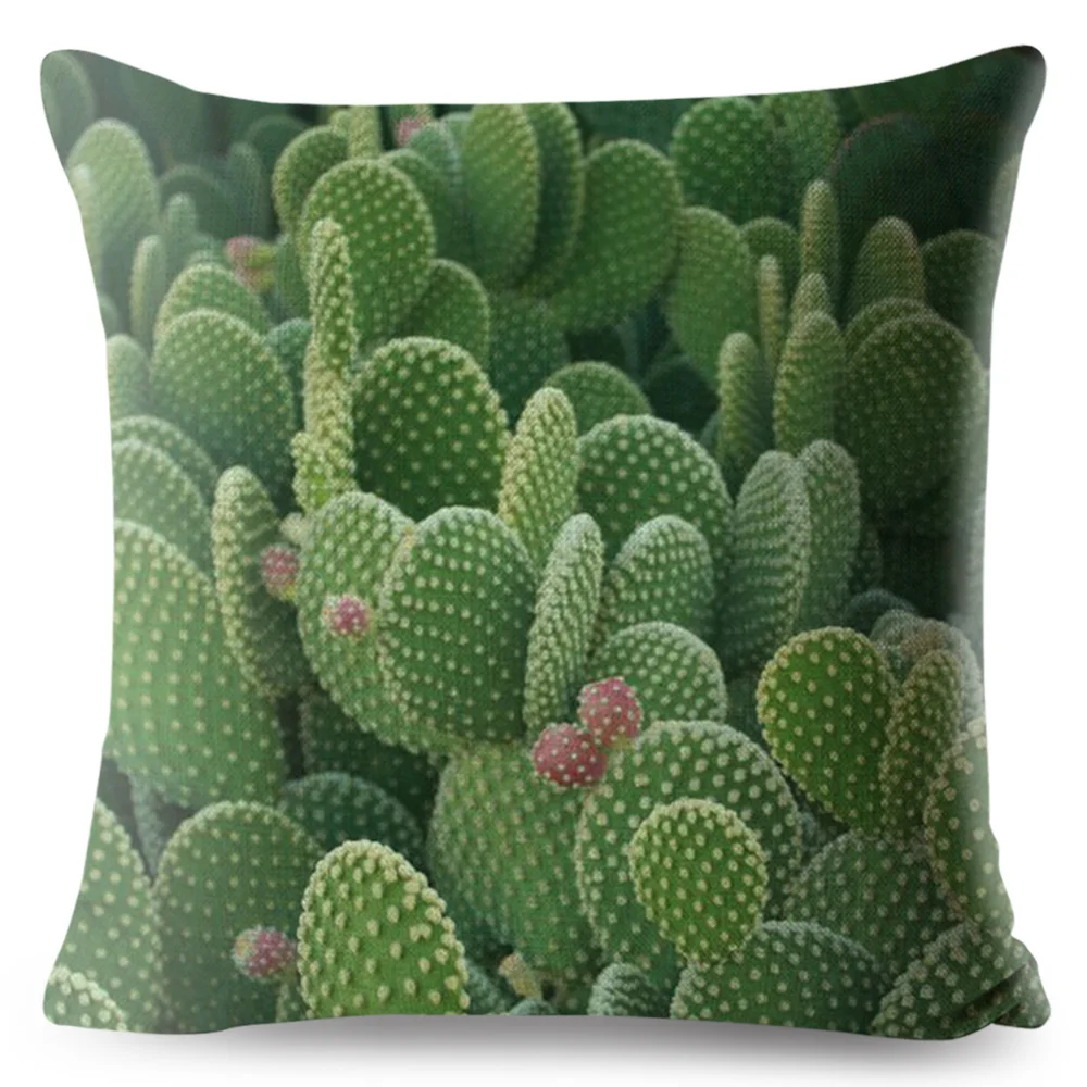 Nordic Стиль темно зеленые листья Чехлы для диван автомобилей Home Decor тропические