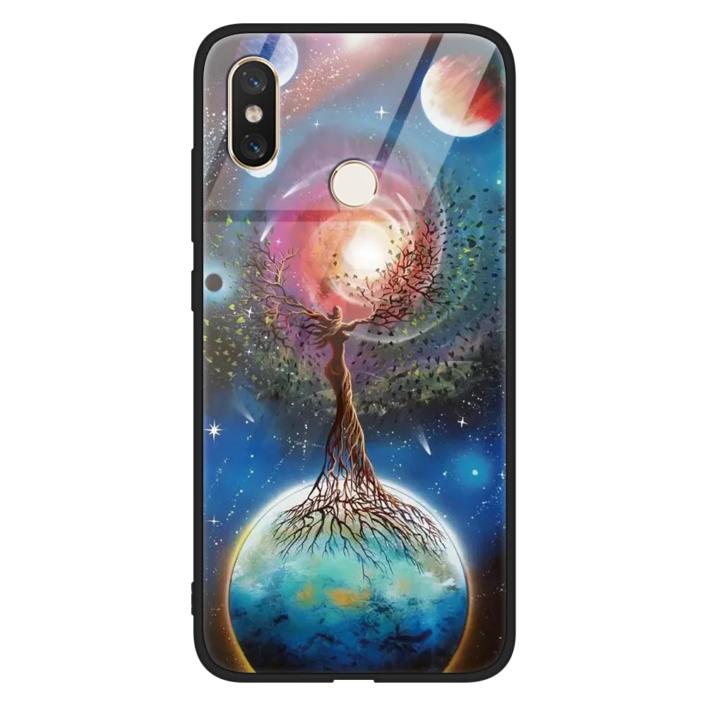 xqshuren Чехол из закаленного стекла для Xiaomi mi 9 8 9T Pro A1 A2 Lite Explorer SE mi x 2 2S 5 5S 6 Space чехол s Coque для mi Pocophone F1 - Цвет: xqshuren
